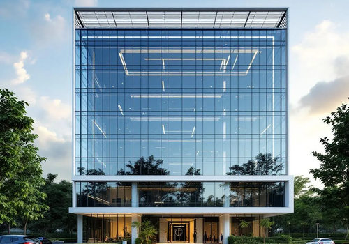 CognitionX Logic headquarters building in Bangalore showcasing modern corporate architecture